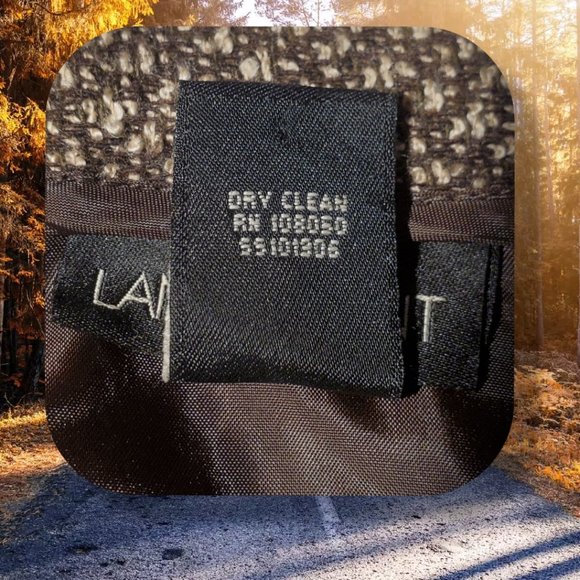 Lane Bryant brown & cream wool skirt, size 24 - Picture 5 of 5